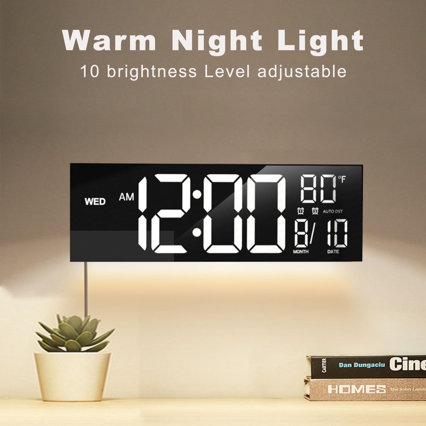 LED Wall Clock w/remote