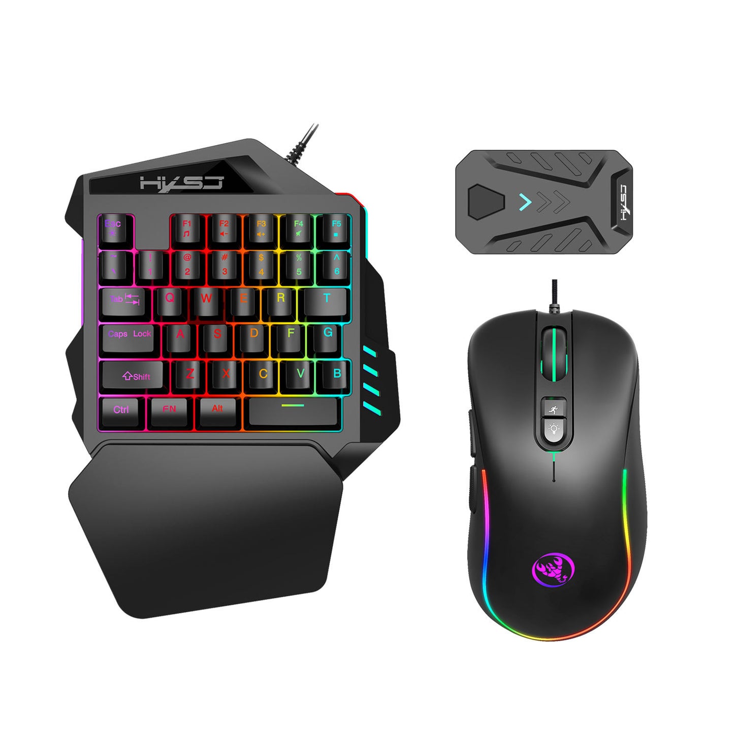 "Shadow" Gaming Half-Key w/ mouse and phone adapter