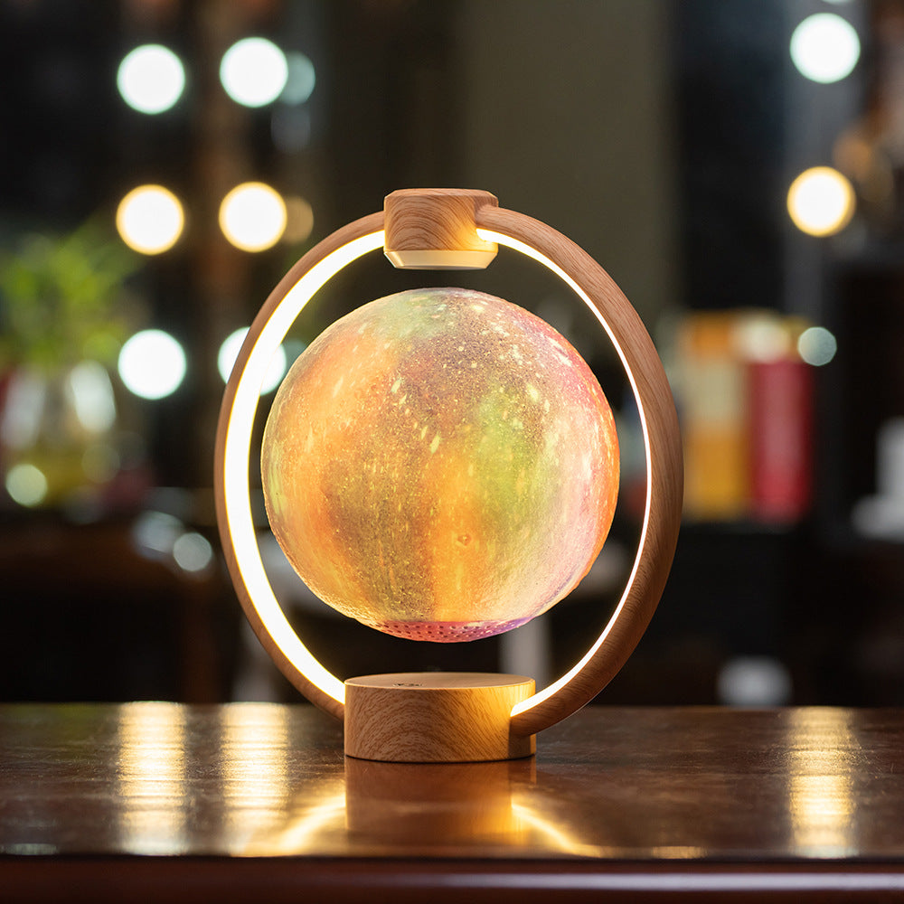 Levitating moon speaker w/nightlight