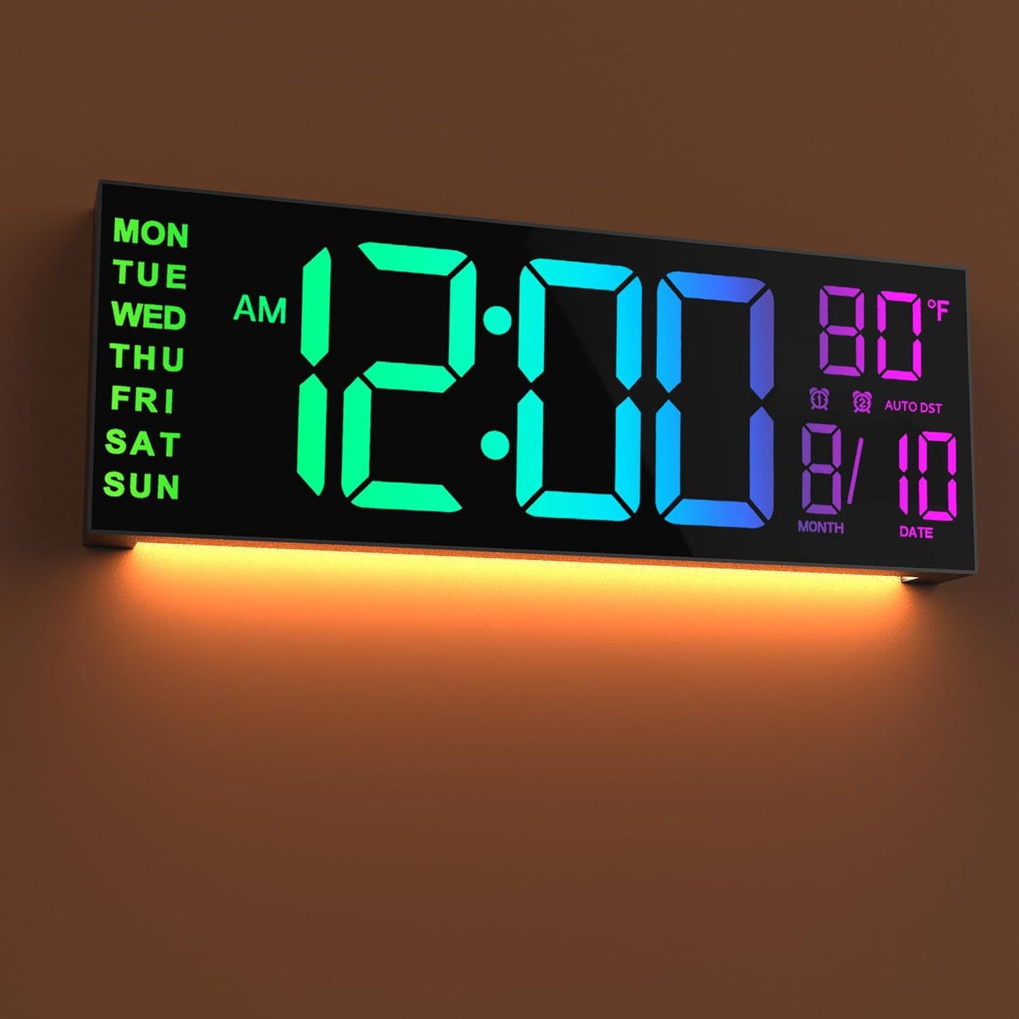 LED Wall Clock w/remote