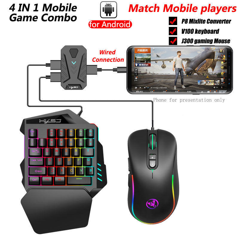 "Shadow" Gaming Half-Key w/ mouse and phone adapter