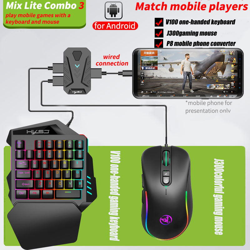 "Shadow" Gaming Half-Key w/ mouse and phone adapter